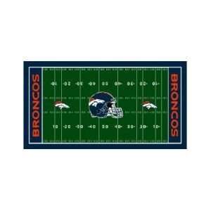    NFL Denver Broncos XL Football Field Mat