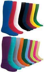 NEW 2 Pair Solid Soccer Sport Socks in Your Color/Size  