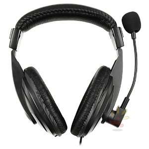  Black VOIP / SKYPE Handsfree Headset [with Microphone 
