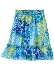 Amy Byer Girls 7 16 Print Chiffon Bottom Ruffle Skirt