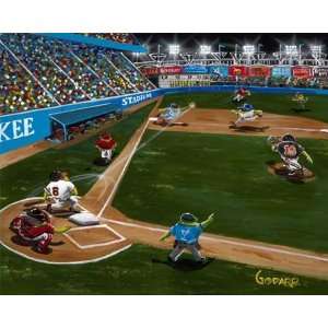  Michael Godard   We Olive Baseball Canvas Giclee