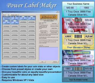 Power Label Maker Software   NEW for Windows Vista XP  