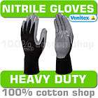 10 venitex safety knitted nitrile work gloves hand builders gardening