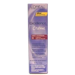 Oreal Excellence Creme Color # 10 Lightest Natural Blonde 1.74 oz (3 