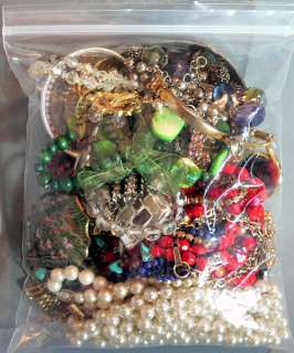 47 Pieces Vintage Costume Jewelry LOT, Signed and Unsigned  