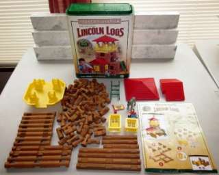 LINCOLN LOGS FRONTIER JUNCTION Set 100 Pcs. COMPLETE w/ Instructions 