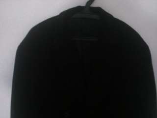 795 London Fog Mens Black Coat Wool Size 42 R Warm NR  