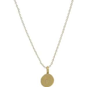  Heather Pullis Designs Initial Pendant (Gold F): Jewelry