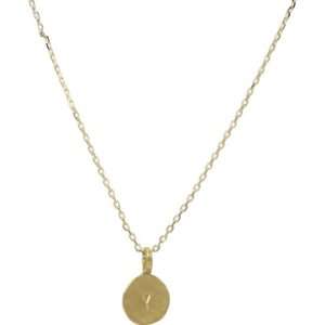  Heather Pullis Designs Initial Pendant (Gold Y): Jewelry