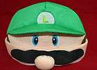 Super Mario Bros Luigi Plush Hat Cap Green Cosplay TOY