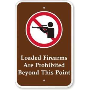 Loaded Firearms Are Prohibited Beyond This Point (with Graphic) High 