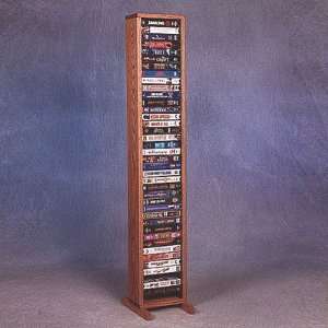  Wood Shed 108 4 VHS 40 VHS Storage Rack Finish: Dark 