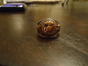 Vintage well worn US Marine Corp 10kt gold ring 5.3 dwt Marines  