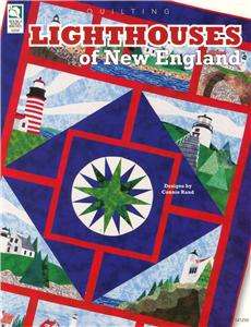 LIGHTHOUSES OF NEW ENGLAND Quilting Pattern Book NEW  