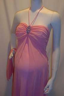 New Pink Strapless Maternity Dress MEDIUM Formal Cute  
