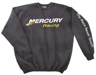 Mercury Marine Outboards Black Racing Sweatshirt MD  