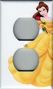 Princess Belle Single Outlet Switch Plate  