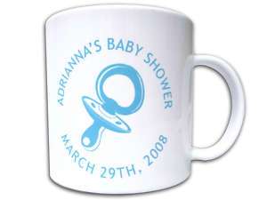 60 COFFEE MUGS PERSONALIZED Baby Shower Gift Favors NEW  