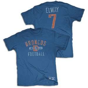John Elway Denver Broncos Blue Practice Field Legend Jersey Name and 