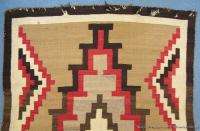   Early Large Native American Indian Navajo Rug circa 1910  