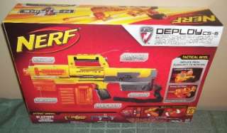 NERF N Strike DEPLOY CS 6 Gun w/ Light NEW FOAM DART (UPC 653569511878 