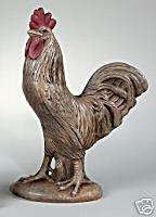 Large ROOSTER cement Animal outdoor Garden Statue  