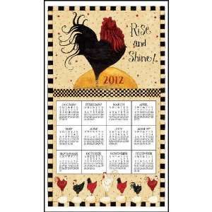    Rise & Shine Linen Kitchen Towel Calendar 2012: Office Products