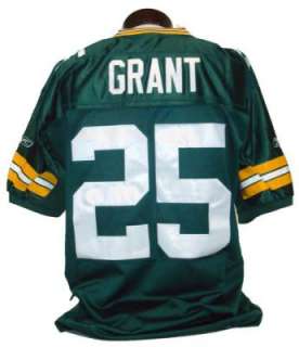   GRANT GREEN BAY PACKERS AUTHENTIC STYLE HOME JERSEY SZ54 XXL  