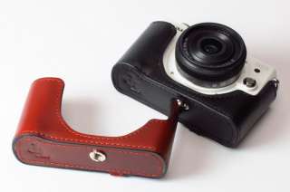 Real Leather Camera case bag for Panasonic GF2 + Strap  