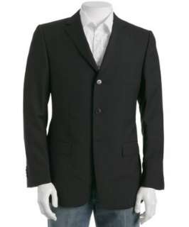 Zegna Z Zegna black wool 3 button City blazer   