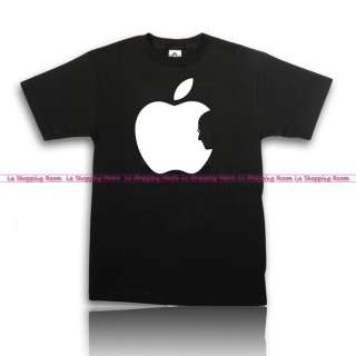 Apple Mac Steve Jobs Men silhouette memorial tribute t shirt tee FREE 