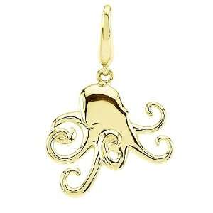  Gold Fashion Octopus Charm Yellow gold: Jewelry