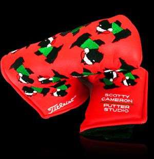   CaMeRoN 2004 Scotty Dog Holiday Putter HEADCOVER Cover RED  