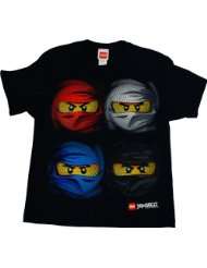 Lego Ninjago Boys 8 20 Four Ninja Faces Shirt