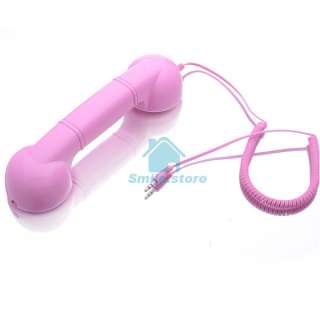 Cell Phone Retro Handset Receiver For iPhone 4 4S 3Gs 3G Pink Newest 