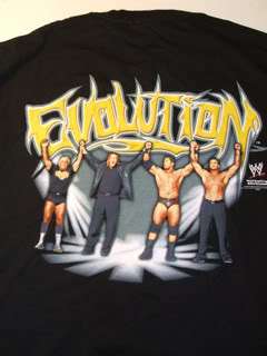EVOLUTION Flair Orton Batista HHH WWE Wrestling T shirt  