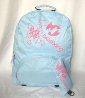 BILLABONG bag rucksack blue backpack BNWT + pencil case  