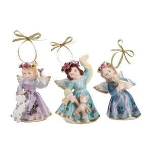 Royal Albert Old Country Roses Musical Angel Ornaments Brand New