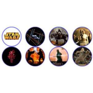    Set of 8 Star Wars 1.25 Badge Pinback Button 