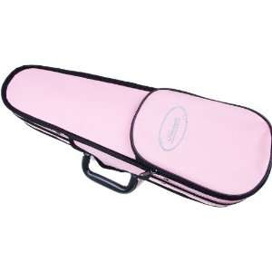  Pink Violin Case Full Size 4/4, Pink Interior, Pink 