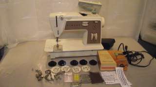 B187) Singer 758 sewing machine touch sew+flexistitch cams auto reel 