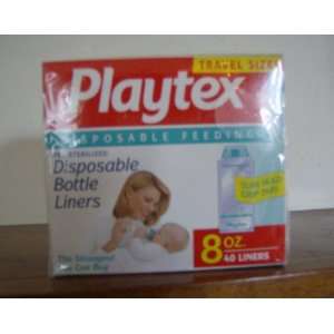  TWO (2) PLAYTEX STANDARD DISPOSABLE BOTTLE LINERS 8 OZ 