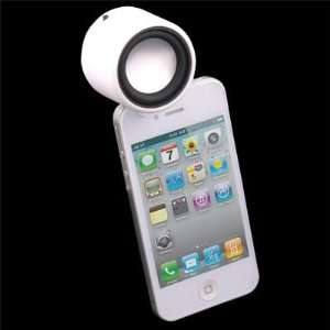  White Portable Mini Speaker For iPhone 4S iPad2 iTouch4 