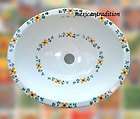 84 MEXICAN TALAVERA SINK DROP IN HAND PAINTED MEXICO SINKS ON SALE 