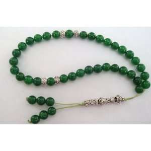 Gemstone Prayer Worry Beads Traditional 33 X Green Jade Gemstone Bead 