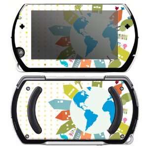  Sony PSP Go Skin Decal Sticker   World Peace Love 