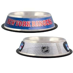  New York Rangers NHL dog pet stainless bowl 32oz Pet 