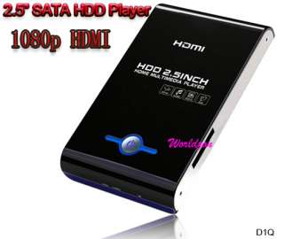 SATA HDD 1080i HDMI/AV/USB/SD DVIX Media Player 1Q  