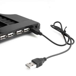   Notebook Laptop Cooling Cooler Pad Stand With 3 Fan 4 port USB Hub