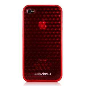  Red iPhone 4 Skin   Mivizu iPhone 4 Case TPU for AT&T 